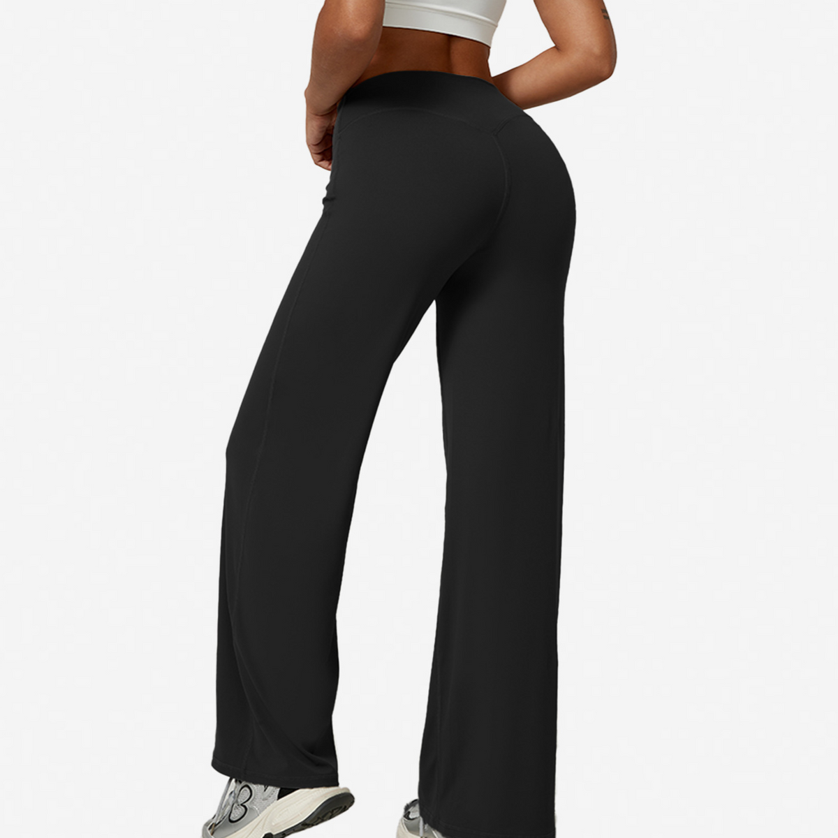Pantalón de yoga de pierna recta con efecto moldeador