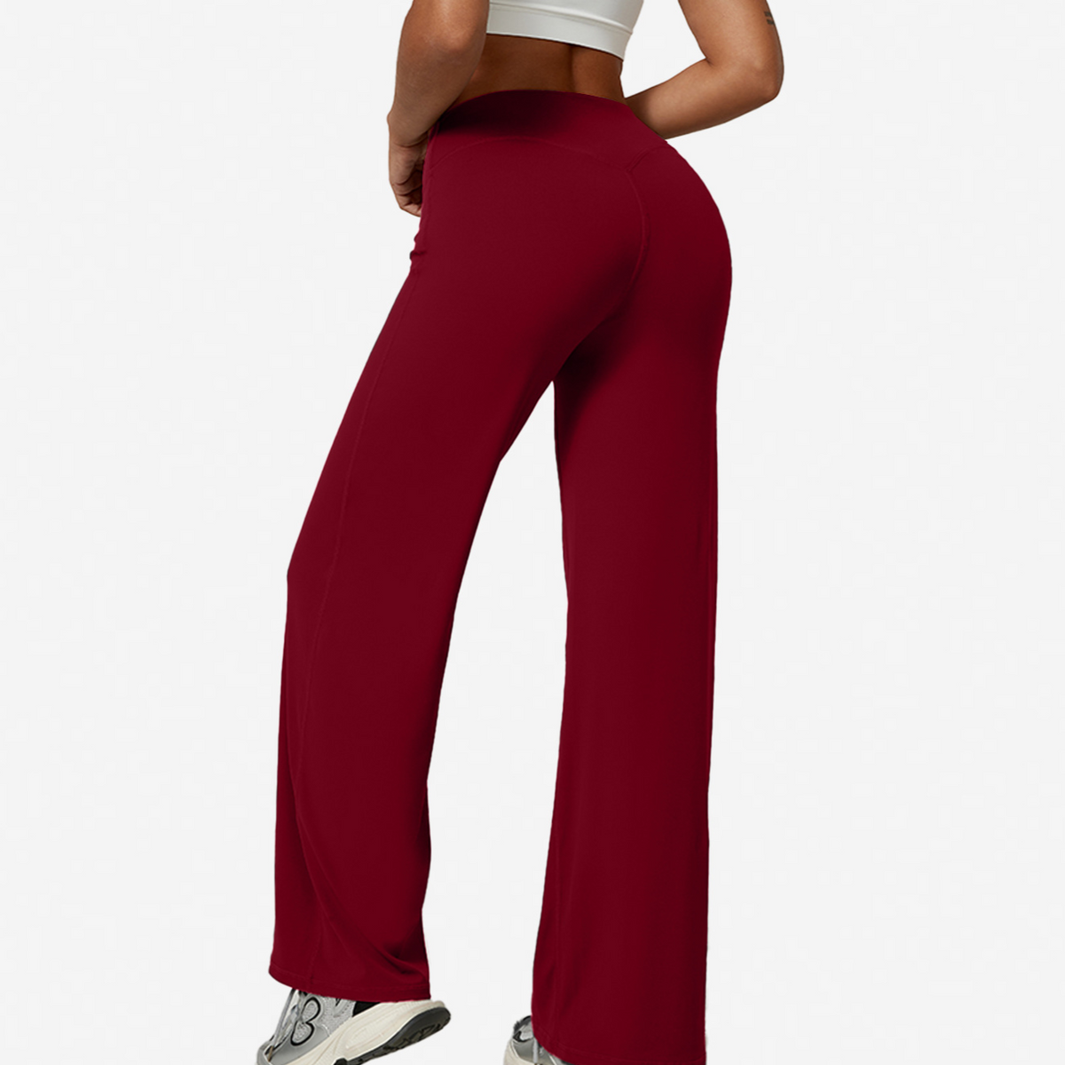 Pantalón de yoga de pierna recta con efecto moldeador