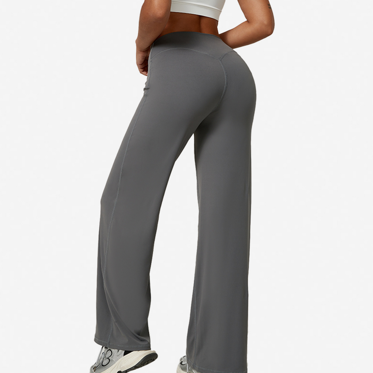 Pantalón de yoga de pierna recta con efecto moldeador
