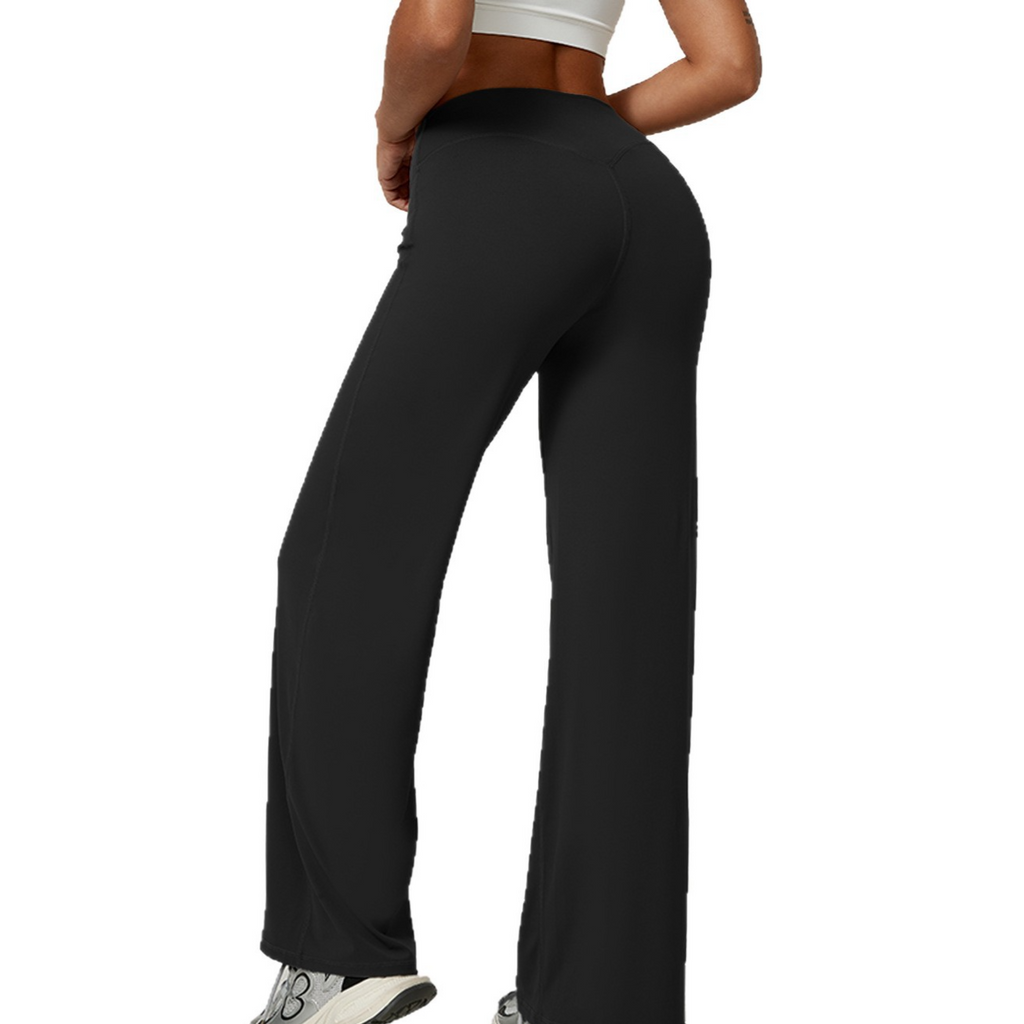 Pantalón de yoga de pierna recta con efecto moldeador