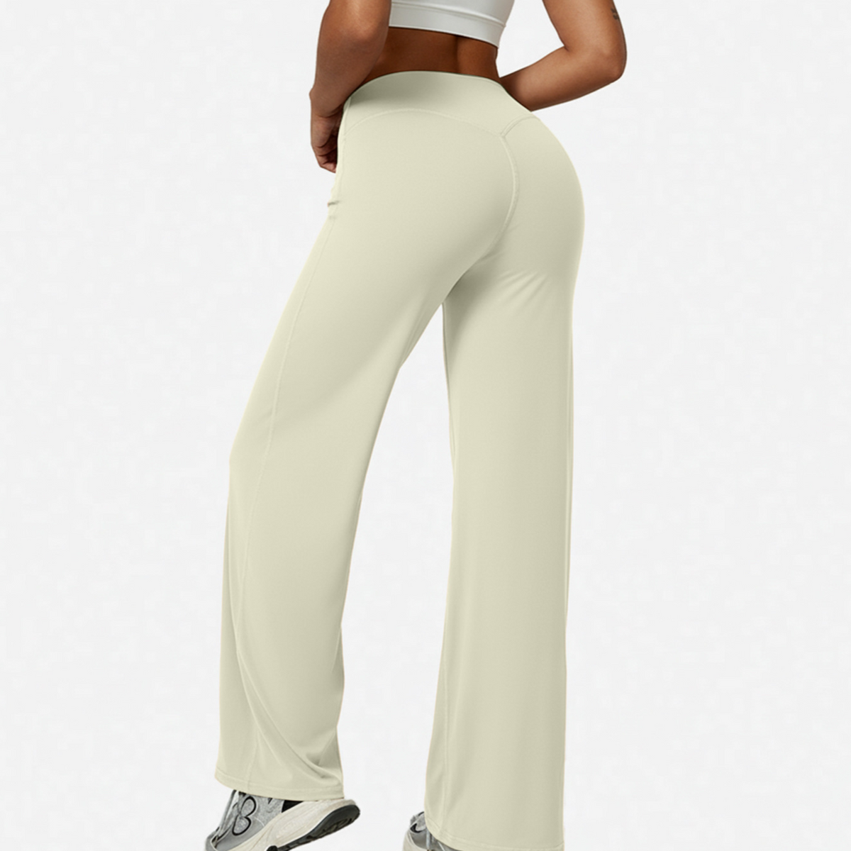 Pantalón de yoga de pierna recta con efecto moldeador