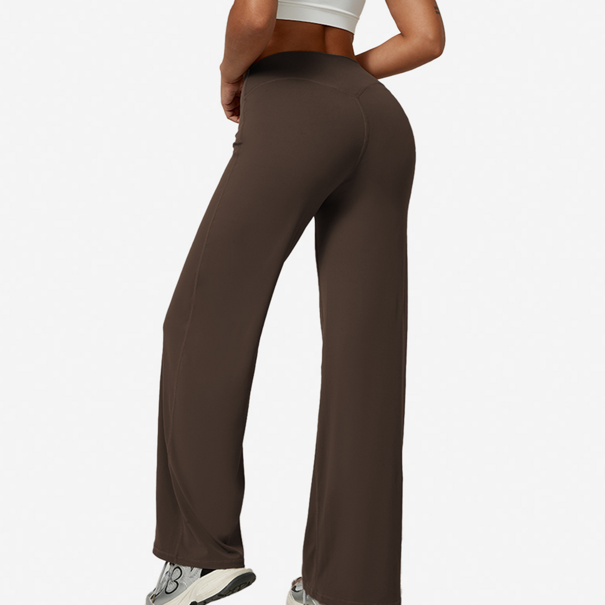 Pantalón de yoga de pierna recta con efecto moldeador