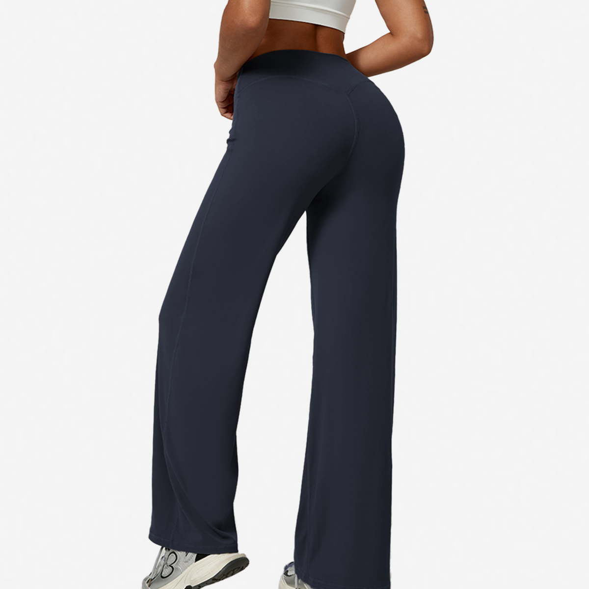 Pantalón de yoga de pierna recta con efecto moldeador