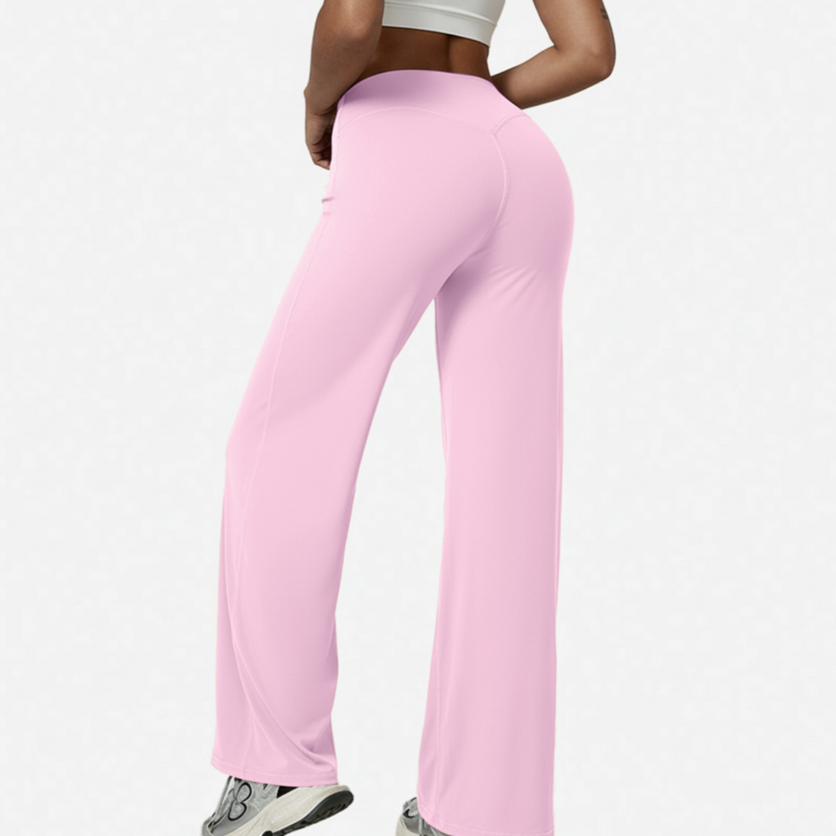 Pantalón de yoga de pierna recta con efecto moldeador